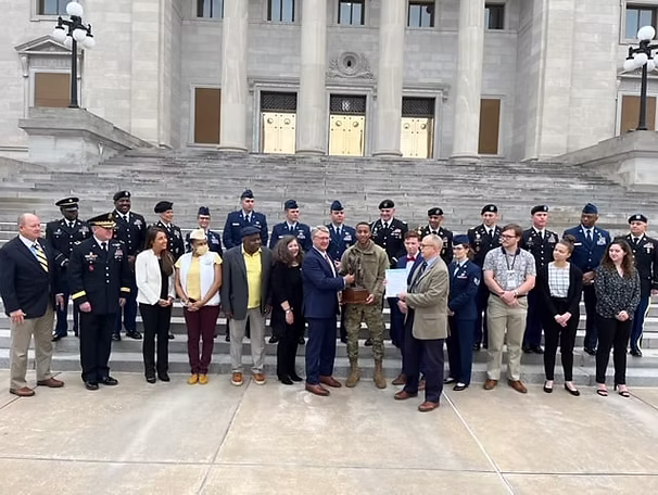 Capitol steps ceremony